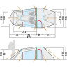 Трехместная палатка с отличной вентиляцией TATONKA GROENLAND 3 VENT light olive 2428.333 - light olive
